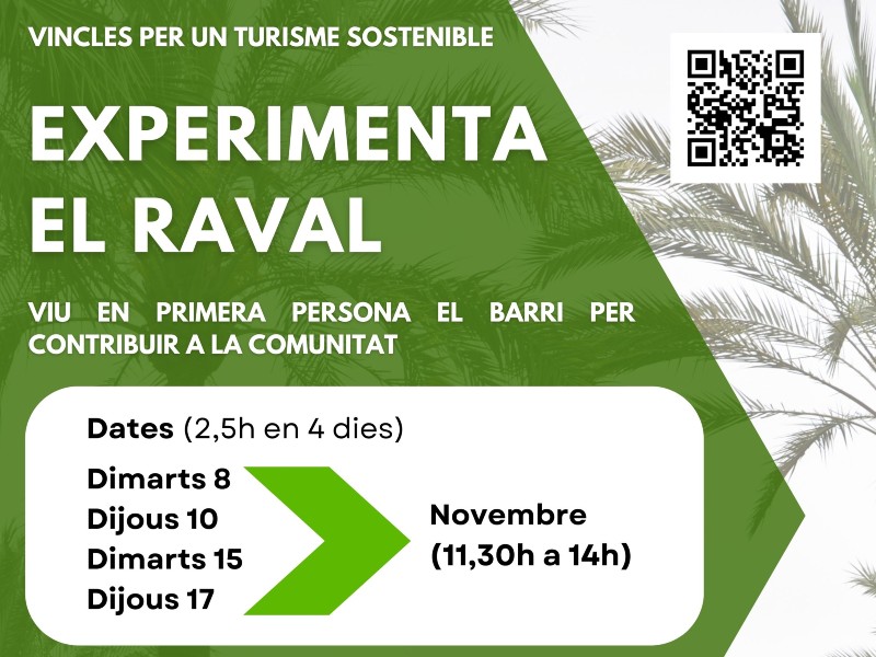 Projecte 'Experimenta el Raval', Turisme Sostenible