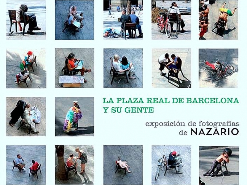 'La Plaza Real y su gente', fotografies de Nazario a l'Ocaña