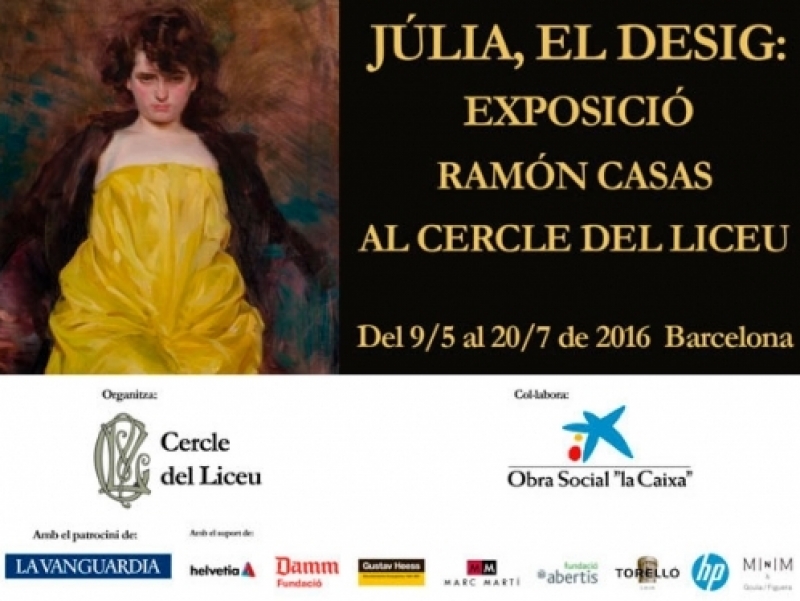 Exposició “Júlia, el desig. Ramon Casas” al Cercle del Liceu
