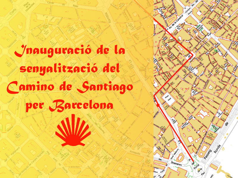 Inauguració de la senyalització del Camino de Santiago 