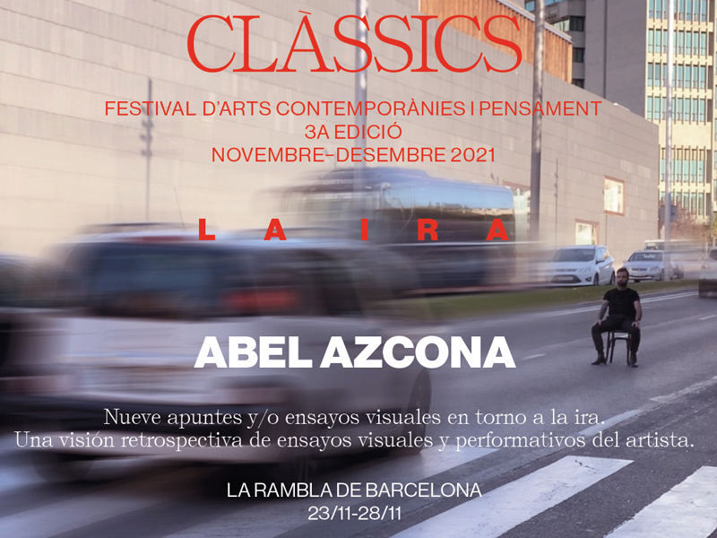 El Festival Clàssics d'arts contemporànies i pensament porta a Abel Azcona a La Rambla