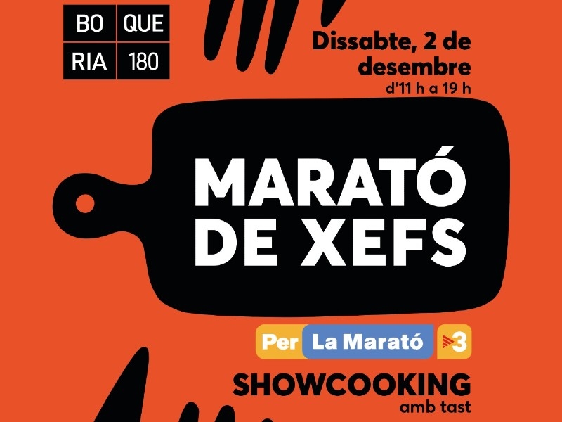 Marató de cuiners a la Boqueria a favor de La Marató de TV3