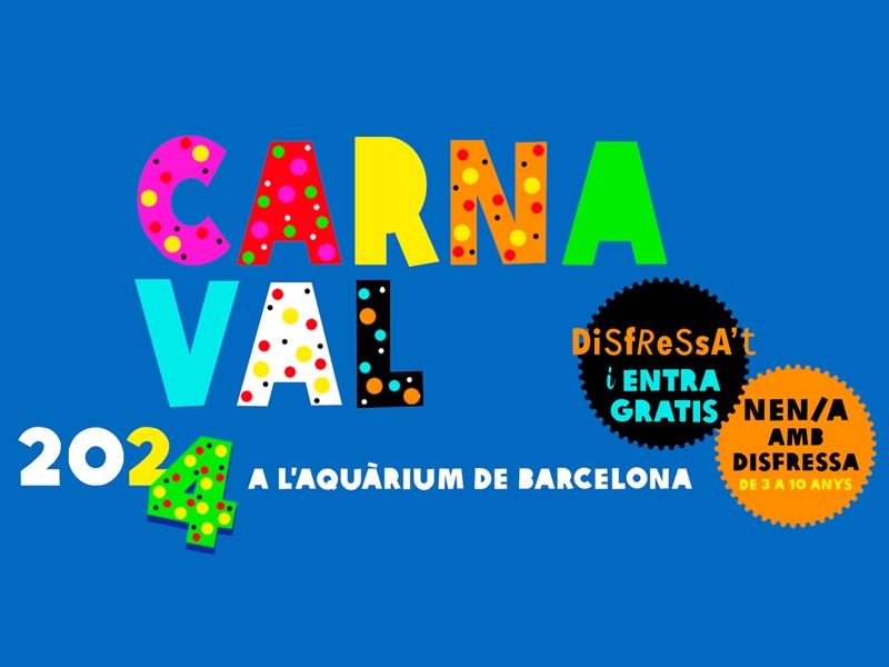 Celebreu el Carnaval a l'Aqurium de Barcelona