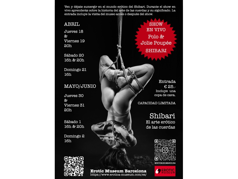 Shibari Live Show al Museu Ertic de Barcelona