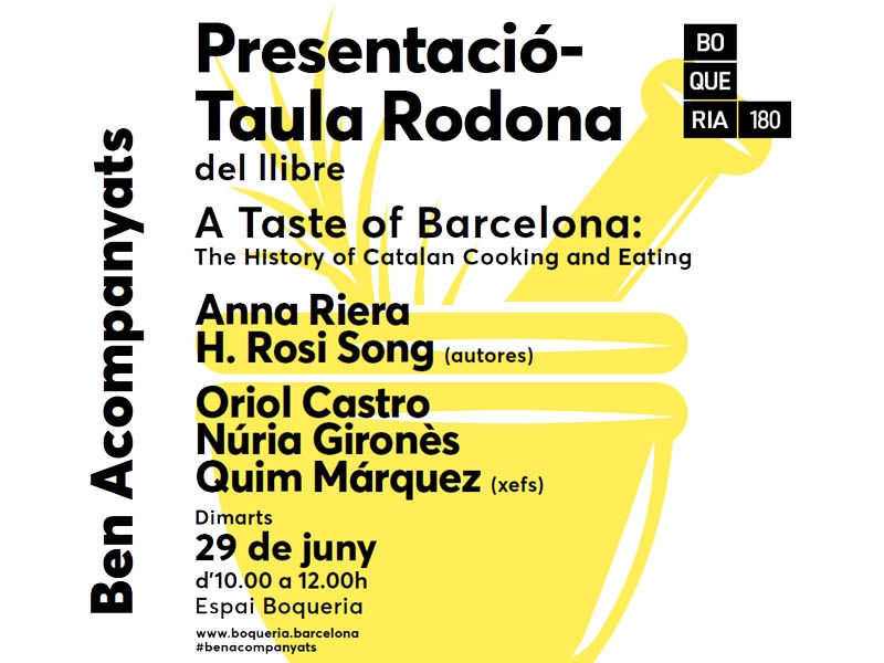 Presentació del llibre 'A taste of Barcelona' al Mercat de la Boqueria