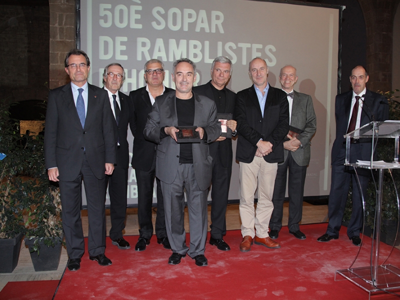 Ferran Adrià, Tricicle i la Llibreria Documenta, Ramblistes d’Honor 2012 (5)