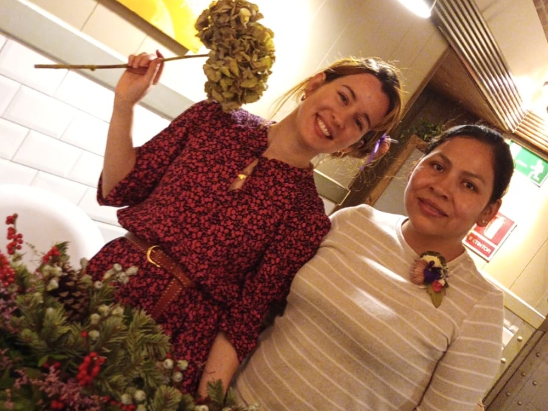 El restaurant Moka acull els tallers 'Per Nadal decora amb flors de La Rambla' (9)