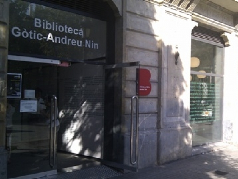 Tancament temporal de la Biblioteca del Gòtic – Andreu Nin