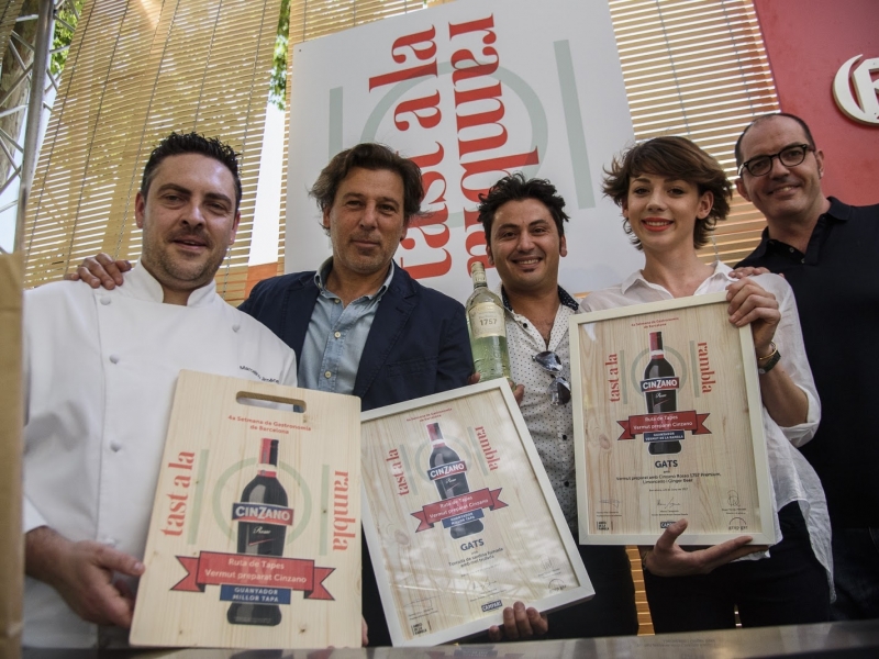 El restaurant Gats guanya la IV Ruta de tapes i vermut preparat Cinzano