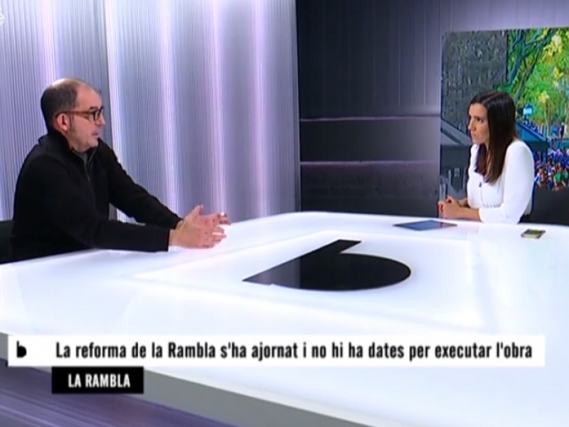 Entrevista al president d'Amics de La Rambla, Fermín Villar, al Bàsics de betevé