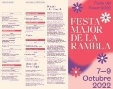 Programa Festa Major de La Rambla - Festa del Roser 2022